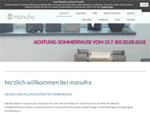 Tablet Screenshot of manufra.de